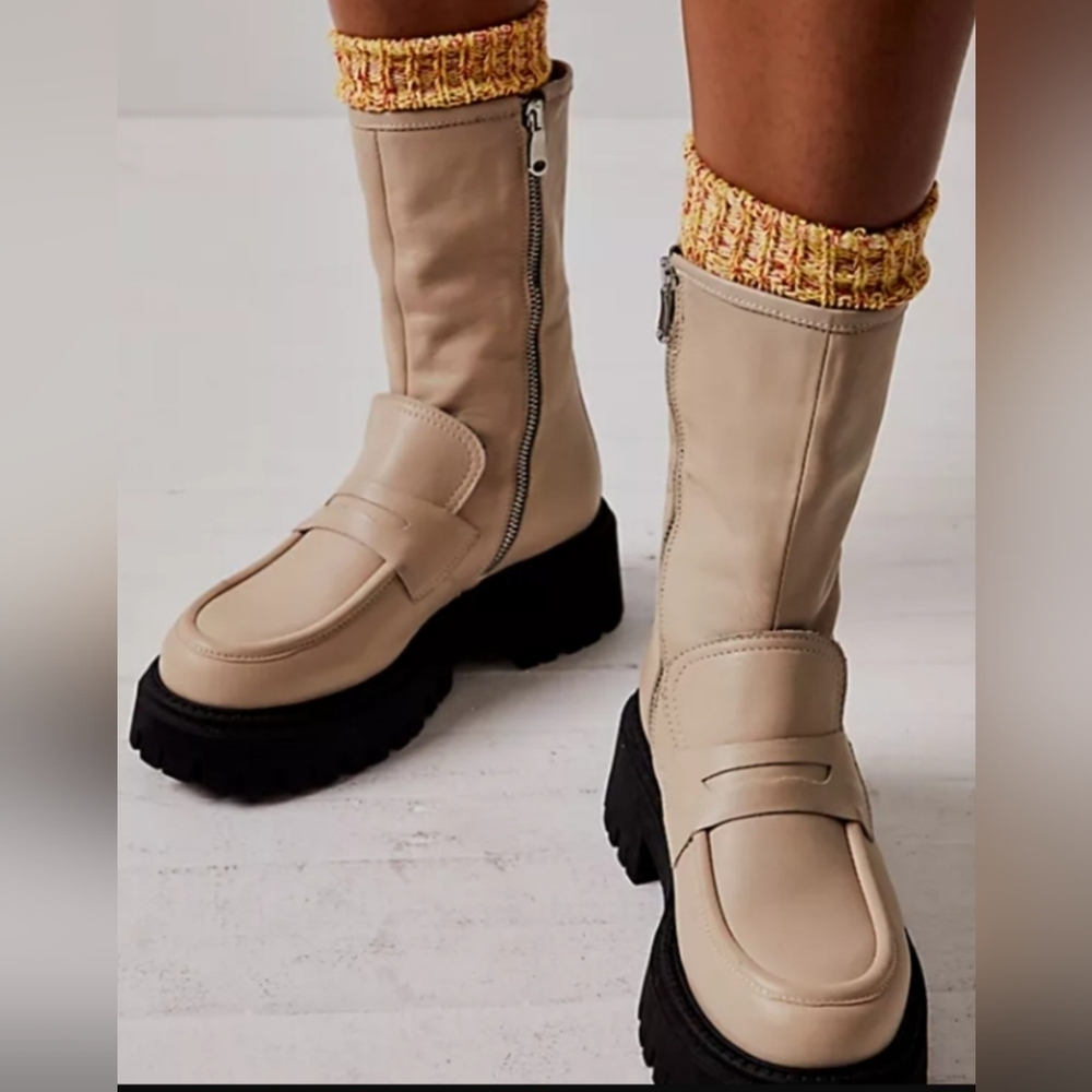 Free People Madison Loafer Boot In Afterglow, BNWT, Size 39